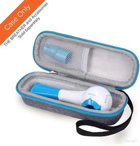 img 2 attached to 🧳 Hard Storage Travel Case for The Breather Hand-Held Inspiratory Expiratory Muscle Trainer (Grey) - Enhance SEO