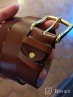 картинка 1 прикреплена к отзыву Handmade Leather Casual Genuine HoffeBelts Men's Accessories for Belts от Steven Stager