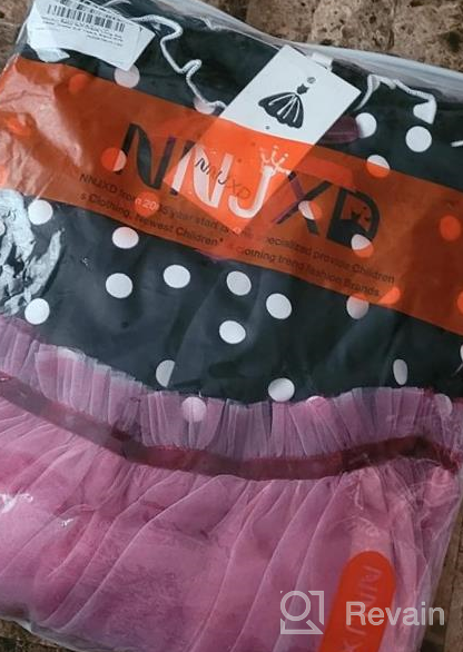 img 1 attached to Stylish NNJXD Toddler Girl Polka Dotted Ruffled Long Sleeve Tutu Party Dresses: A Multilayer Delight review by Kyle Deel