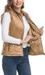 stay warm & stylish with longking 2023 upgraded women's quilted vest with inner pocket logo