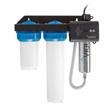 clean drinking water made easy: viqua ihs12-d4 home plus uv water system (12 gpm, 3/4 inch) logo