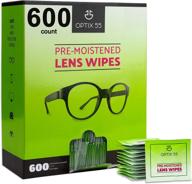 pre moistened lens cleaning wipes efficiently vision care : eyeglasses care logo