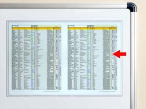 img 1 attached to 5-Pack 11" X 17" Magnetic StoreSMART Frames For Lean / 5S / Six Sigma - HPP11X17M-LEAN-5