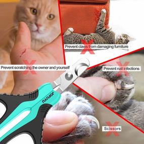 img 2 attached to JOFUYU Professional Cat Nail Clippers - Angled Blade, Safe And Sharp Pet Claw Trimmer & Clipper For Small Animals Like Dogs, Rabbits, Kittens And Ferrets