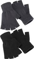 🧤 stretchy fingerless unisex gloves & mittens by satinior - ideal men's accessories for flexible fingers logo