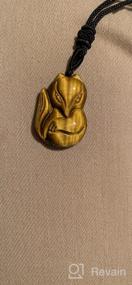 img 6 attached to Стильное ожерелье с подвеской Stone Fox для мужчин и женщин - COAI