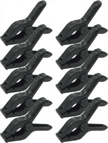 img 4 attached to Set Of 10 Spring Clamps With High-Quality Nylon Material, 4.25 Inches In Length (1.5-Inch Jaw Opening And 1.25-Inch Throat Depth), Perfect For Various Applications - APL1321
