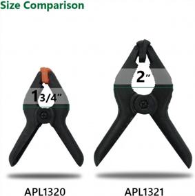 img 1 attached to Set Of 10 Spring Clamps With High-Quality Nylon Material, 4.25 Inches In Length (1.5-Inch Jaw Opening And 1.25-Inch Throat Depth), Perfect For Various Applications - APL1321