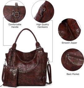 img 1 attached to Angel Kiss Handbags Shoulder Crossbody Women's Handbags & Wallets : Satchels