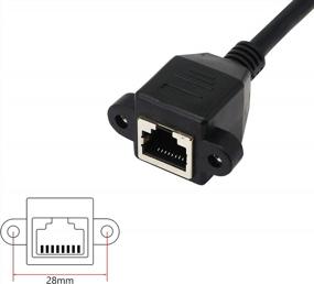 img 2 attached to SinLoon 90 Degree Ethernet Adapter Cable - Male To Female Switch Connector For CAT5/CAT6 LAN Socket - Right Angle Ethernet Adapter For Cat5/Cat6 Cable