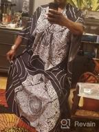 img 1 attached to Bsubseach Women Ethnic Print Kaftan Beach Dress Plus Size Swimsuit Cover Up review by Sonny Flores