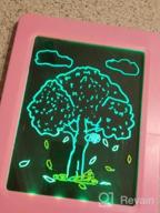 img 1 attached to OBUBY Educational Light Up Drawing Board Ultimate Tracing Pad With 9 LED Effects For 3-5+ Ages Boys And Girls, Glow In The Dark Art Doodle Color Set (Pink) review by Arturo Reyes