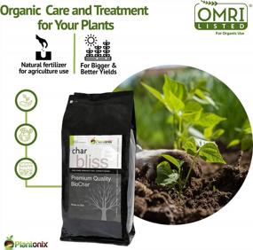 img 1 attached to Organic Fertilizer Supplement For Plant Growth | Char Bliss Premium Biochar Soil Enhancer (1 Cubic Foot)