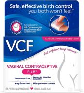 🎥 vaginal contraceptive film (vcf) - 9 pack of individually sealed films logo