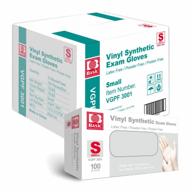 basic medical clear vinyl exam gloves - latex-free & powder-free - vgpf-3001(case of 1,000), small logo