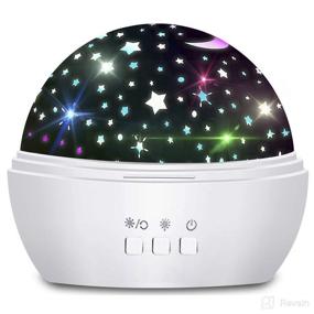 img 4 attached to DCAUT Star Projector Night Light for Kids, 360° Rotating Projector Lamp with Ocean World & Starry Theme, 16 Colors Mode | Gifts for 2-12 Year Old Girls and Boys | Ideal for Nursery, Bedroom