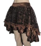 👗 coswe womens solid asymmetrical corset: flattering skirts for fashion-forward women logo