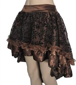 img 3 attached to 👗 COSWE WOMENS Solid Asymmetrical Corset: Flattering Skirts for Fashion-forward Women