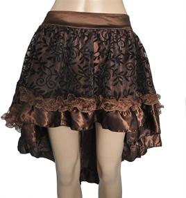 img 2 attached to 👗 COSWE WOMENS Solid Asymmetrical Corset: Flattering Skirts for Fashion-forward Women