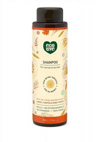 img 4 attached to EcoLove - Natural Sulfate Free Shampoo, Chemical Free, Vegan & Cruelty Free Shampoo, Natural Dry Shampoo For Women, Organic Carrot And Pumpkin Shampoo, No SLS Or Parabens, 17.6 Oz