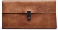 винтажный кожаный кошелек ancicraft для женщин - стильный клатч и чехол для телефона с магнитной застежкой - идеальный модный подарок коричневого цвета логотип