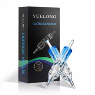 upgrade your tattoo game with yuelong 60pcs premium round shader needles in assorted sizes logo