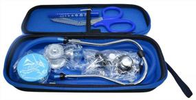 img 4 attached to Sprague Rappaport Stethoscope Kit - Dual Head Adult + Free Storage Case, Sheers, Penlight & Measuring Tape
