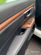 img 1 attached to Peach Wood Grain Inner Window Switch Panel Cover For Honda CRV CR-V 2017-2022 LX EX - Set Of 4 Interior Accessories, No Rear Seat Heating Buttons Included - By Flash2Ning review by Justin Kautzman