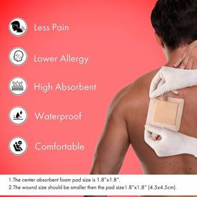 img 3 attached to 🩹 Gentle Border Sacrum Silicone Soft Square Adhesive Border Dressing Foam for Wound Care 3 X 3" - Pack of 10 | Medical Is Us