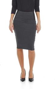 img 4 attached to Esteez Pencil Charlotte Charcoal X Large Women's Clothing - Skirts