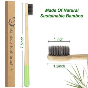 img 1 attached to 🌿 Eco-friendly Biodegradable Toothbrushes with Charcoal Infusion