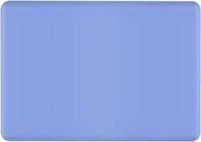 img 2 attached to Матовый жесткий чехол для MacBook 12 дюймов с дисплеем Retina (модель: A1534) - безмятежный синий цвет, мягкая на ощупь отделка с чистящей салфеткой из микрофибры в комплекте UESWILL