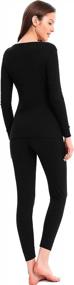 img 1 attached to Femofit Women'S Thermal Underwear Long Johns Soft Top Bottom Winter Warm Base Layer Set S-XL