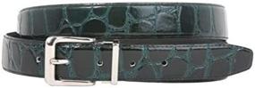 img 2 attached to Single Silver Alligator Patent Leather Women's Accessories at Belts