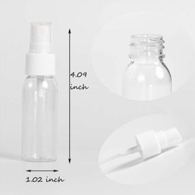 img 2 attached to 12 Pack 30Ml Clear Mini Spray Bottles By ZEJIA - Fine Mist Travel Perfume Bottle For Essential Oils With Stickers, Tissues & Droppers