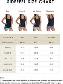 img 1 attached to Trendy Tribal Tankini Set With Boyshorts For Women By Sidefeel