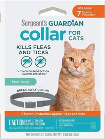 img 4 attached to Sergeant's Guardian Flea & 🐱 Tick Cat Collar: Ultimate Protection, 1 Count