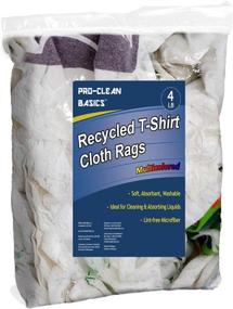 img 3 attached to 🌈 Multicolored 4 lb. Bag of Pro-Clean A99701 Recycled T-Shirt Cloth Rags