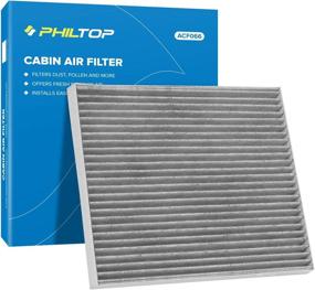 img 4 attached to 🔍 PHILTOP Cabin Air Filter CF12283 Replacement, Compatible with Pacifica (2017-2021), Voyager (2020-2021), Grand Caravan (2021), Premium Activated Carbon Filter, Pack of 1