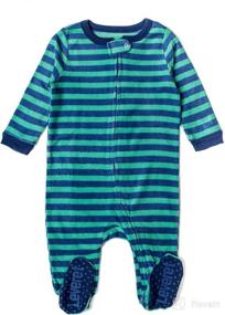 img 1 attached to Leveret Fleece Footed Pajamas: Christmas Pajamas for Baby Boys & Girls (3 Months-5 Toddler)