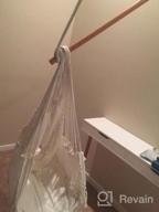 img 1 attached to Fog Grey Deluxe Polyester Macrame Hammock Chair By Vivere - MACRAME-02 review by Robert Arneson