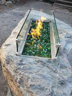 img 1 attached to 1/2 Inch Cobalt Blue Fire Glass Diamonds For Fireplace, Fire Pit & Landscaping - 10 Pound Blended High Luster Mr.Fireglass Rocks review by Jason Vigen