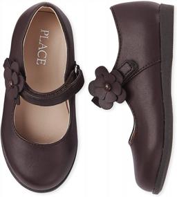 img 2 attached to Comfortable Unisex Uniform Mary Jane Flat Shoes For Kids By The Children'S Place
