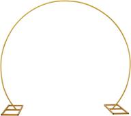 langxun golden metal circle balloon arch decoration: perfect for birthday, wedding, graduation & party supplies – large size логотип