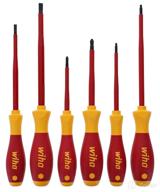 improved seo: wiha 32196 insulated precision screwdriver set, 6-piece with slim slot, phillips, and square drivers логотип