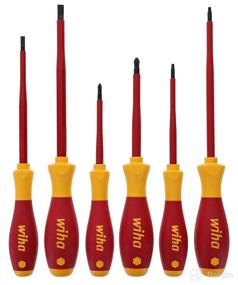 img 3 attached to Improved SEO: Wiha 32196 Insulated Precision Screwdriver Set, 6-Piece with Slim Slot, Phillips, and Square Drivers