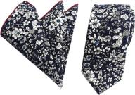 👔 cotton floral print men's necktie with pocket - stylish men's accessories логотип