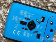 img 1 attached to JMFONE Universal Travel Adapter: High Speed 2.4A 4*USB, Type-C 3.0A Port For 170 Countries Worldwide (Blue) review by Keith Wolff