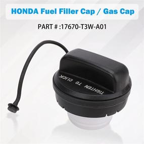 img 3 attached to 🔒 High-Quality 17670-T3W-A01 Fuel Filler Cap Assembly for Honda Accord Civic CR-V & More