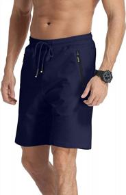 img 1 attached to Stay Stylish And Comfortable With MLANM Men'S Drawstring Summer Beach Shorts With Elastic Waist And Zipper Pockets
